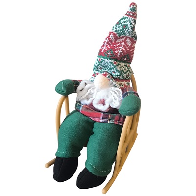 PELUCHE DE SANTA CLAUS CON SILLA MESEDORA