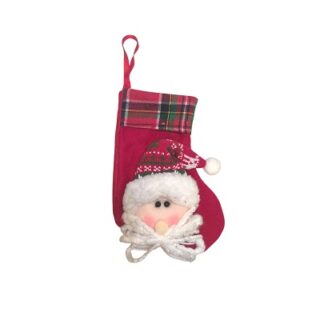 BOTA NAVIDEÑA CON ROSTO DE PAPA NOEL