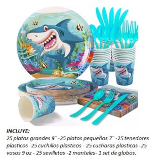 PARTY BOX DESECHABLES PARA 25 PERSONAS