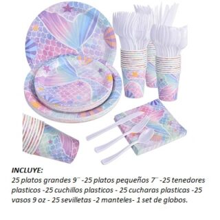 PARTY BOX DESECHABLES PARA 25 PERSONAS