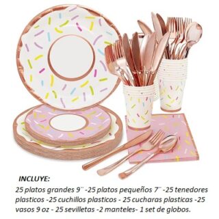 PARTY BOX DESECHABLES PARA 25 PERSONAS