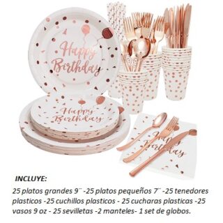 PARTY BOX DESECHABLES PARA 25 PERSONAS