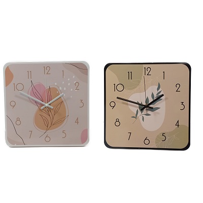 RELOJ DE PARED CUADRADO 25 X 25 CM VARIOS DISEÑOS