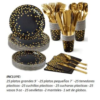 PARTY BOX DESECHABLES PARA 25 PERSONAS