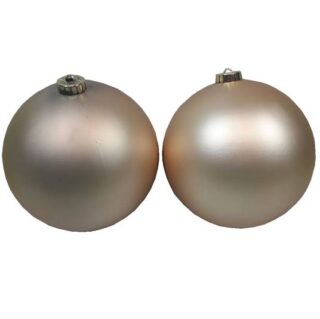 SET DE BOMBA NAVIDEÑAS 2 PC 15 CM DORADAS