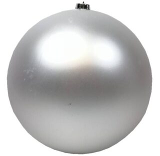 BOMBA NAVIDEÑA 25 CM PLATEADO