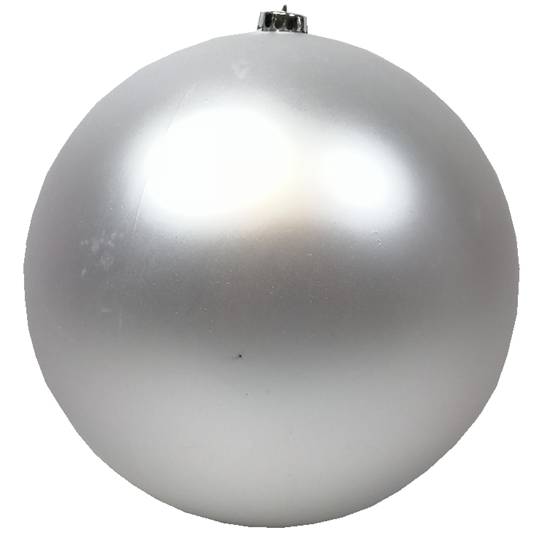 BOMBA NAVIDEÑA 25 CM PLATEADO