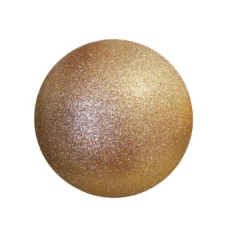 BOMBA NAVIDEÑA DE 25 CM DORADA BRILLANTINA