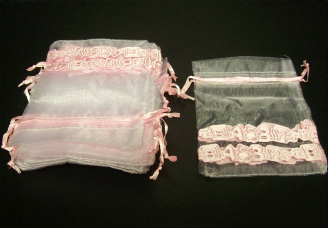 BOLSA DECORATIVA BABY SHOWER AZUL Y ROSADO