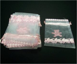 BOLSA DECORATIVOS BABY SHOWER AZUL Y ROSADOS