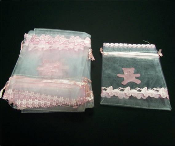 BOLSA DECORATIVOS BABY SHOWER AZUL Y ROSADOS