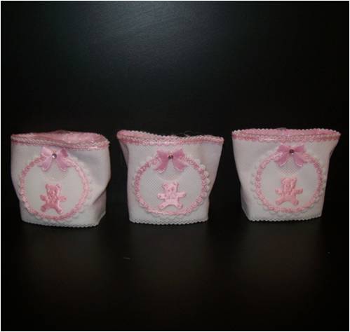 BOLSA DECORATIVA PARA BABY SHOWER AZUL Y ROSADO