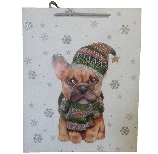 BOLSA DE REGALO 32x26 CM NAVIDEÑO