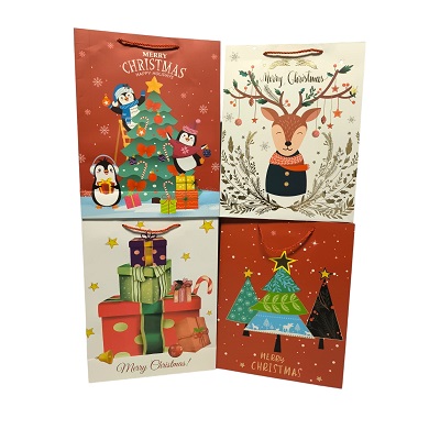 BOLSA DE REGALO 31x40x12 CM NAVIDEÑO