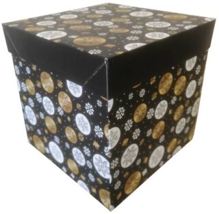 CAJA PARA REGALO 15x15x15 CM NAVIDEÑOS