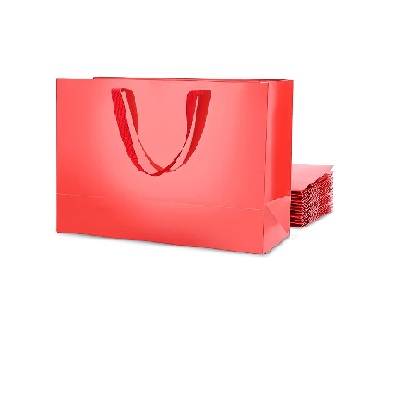 BOLSA DE REGALO COLOR ROJO 27 X 8 X 21 CM