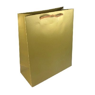 BOLSA DE REGALO DORADA 25 X 15 CM