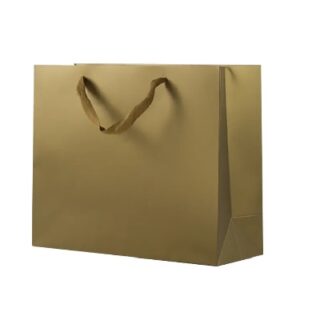 BOLSA DE REGALO DORADA 13 X 19 CM