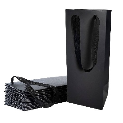 BOLSA DE REGALO NEGRA 17 X 9 X 35 CM