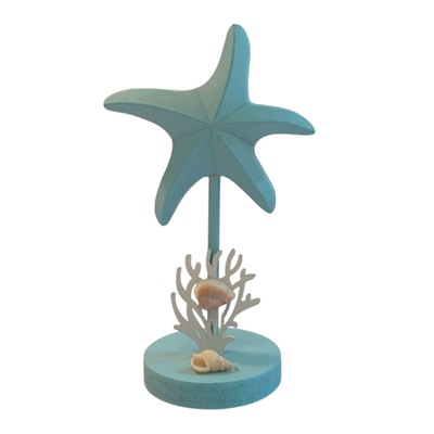 ADORNO ESTRELLA DE MAR DE MADERA 11 X 17 CM