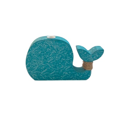 ADORNO DE BALLENA AQUA DE MADERA 15 X 8.3 CM