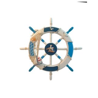 ADORNO DECORATIVO DE MAR DE MADERA 45 X 45 CM