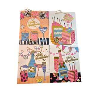 BOLSA DE REGALO DE CUMPLEAÑOS 32 X 26 CM