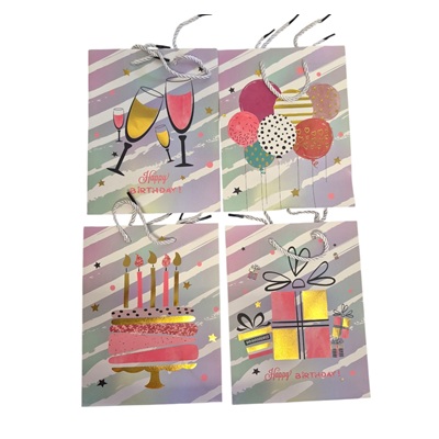 BOLSA DE REGALO VARIOS DISEÑOS 26 X 31 CM