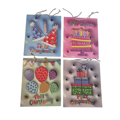 BOLSA DE REGALO VARIOS DISEÑOS 32 X 26 CM