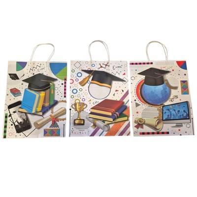 BOLSA DE REGALO PARA GRADUACIONES 33 X 26 CM
