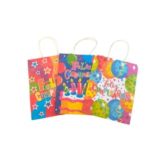 BOLSA DE REGALO PARA CUMPLEAÑOS 27 X 21 CM