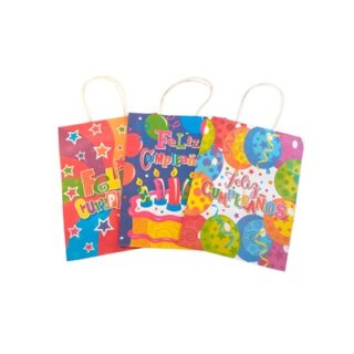BOLSA DE REGALO PARA CUMPLEAÑOS 32 X 25 CM