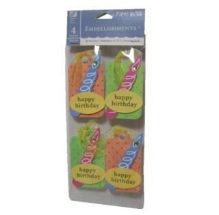 ADORNO DE HAPPY BIRTHDAY 4 PC PAPER BLISS