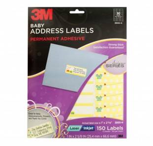 HOJAS CON ETIQUETAS ADHESIVAS DE DIRECCIONES 3M 5 HOJAS