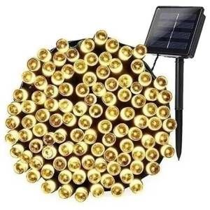 Luces LED solares de 11 metros amarillas