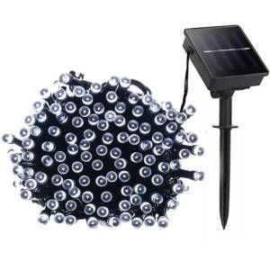 Luces LED solares de 11 metros blancas