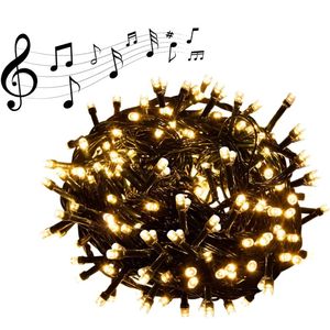 Luces LED amarillas con musica 11 metros