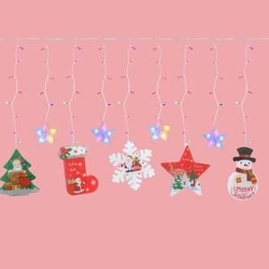 Luces tipo cascada estrellas y figuras