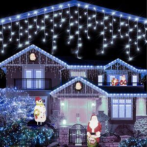 Luces LED de cascada 6 metros blancas