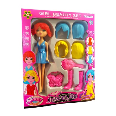 MUÑECA CON ACCESORIOS JEWELRY 9 PC