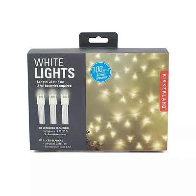 LUCES BLANCAS LONGITUD 7M SE NECESITAN BATERIAS 3 AA