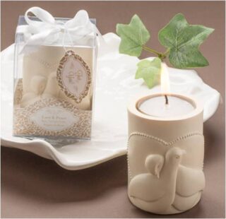 CANDELA DECORATIVA PARA BODA 7 CM