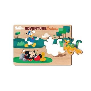 JUEGO DE ROMPECABEZAS DE MADERA MICKEY MOYSE 3 PC