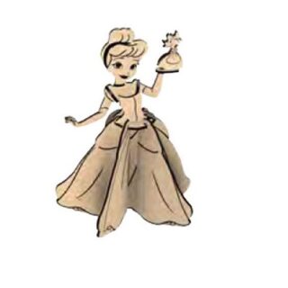 MUÑECA DE MADERA DE PRINCESAS 9 PC