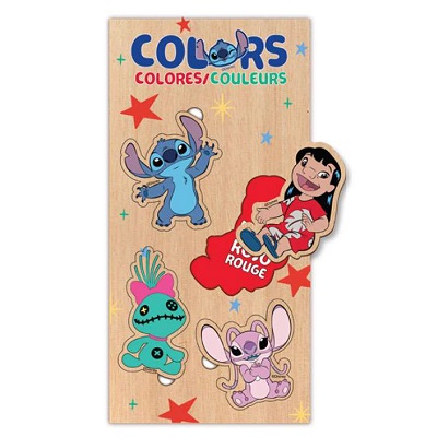 JUEGO DE MADERA DE STITCH 4 PC