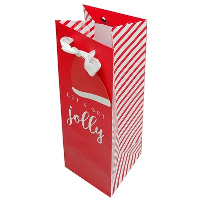 BOLSA DE REGALO LET S GET JOLLY WINE