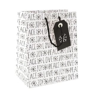 BOLSA DE REGALO MEDIANA LOVE PEACE JOY