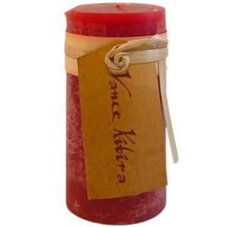 VELADORA COLOR ROJO 11 CM