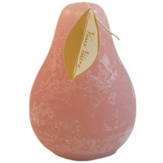 VELA EN FORMA DE PERA COLOR ROSADA 11 CM