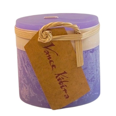 VELA COLOR MORADA 8 CM